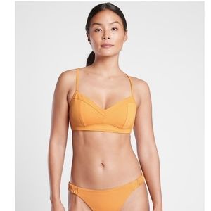 NWT Athleta Sculpted Bikini Top Yellow